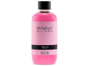 Millefiori Milano Utántöltő aromadiffúzorhoz Natural Licsi és rózsa 250 ml
