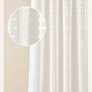 Marisa Modern krémszínű függöny fémkarikákkal 140 x 250 cm