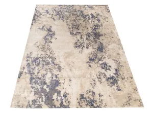 Gyönyörű modern szőnyeg bézs színben, kék részletekkel Szélesség: 200 cm | Hossz: 290 cm
