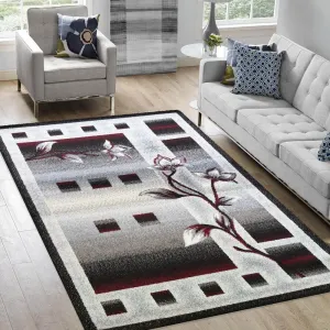 Modern nappali szőnyeg virágmintával Szélesség: 120 cm | Hossz: 170 cm #1173491