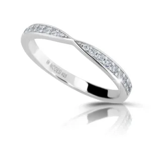 Modesi Csillogó ezüst gyűrű cirkónium kövekkel M01111 52 mm