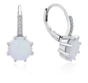 MOISS Bájos ezüst fülbevaló fehér opálokkal E0000602