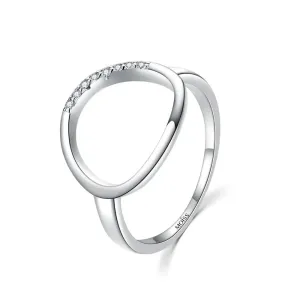MOISS Elegáns ezüst gyűrű cirkónium kövekkel R0001901 48 mm #1361673