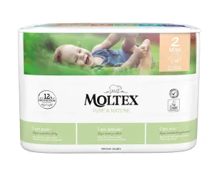 Moltex Pure & Nature Pelenkák Moltex Pure & Nature Mini 3-6 kg (38 db)