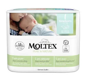 Moltex Pure & Nature Pelenkák Moltex Pure & Nature Newborn 2-4 kg (22 db)