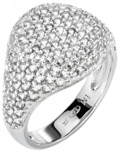 Morellato Luxus csillogó ezüst gyűrű Tesori SAIW65 56 mm