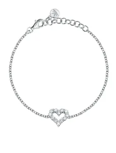Morellato Romantikus ezüst karkötő szívvel Tesori SAIW131