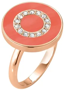 Morellato Vörös arannyal bevont ezüst gyűrű kristályokkal díszítve Perfetta SALX18 52 mm