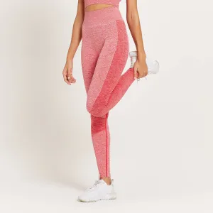 MP Curve magasított derekú, női leggings - Vörös melír - XS