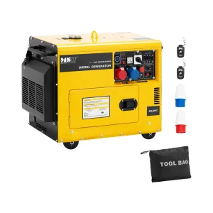 Aggregátor - 5100 / 6000 W - 16 l - 240/400 V - mobil - AVR - Euro 5 | MSW