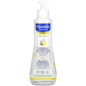 Mustela Gyermek tápláló méhviaszos tisztító gél száraz bőrre (Nourishing Cleansing Gel with Cold Cream) 300 ml