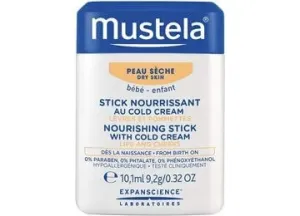 Mustela Tápláló és hidratáló stick ajkakra és az arcra (Nourish Stick with Cold Cream) 9,2 g