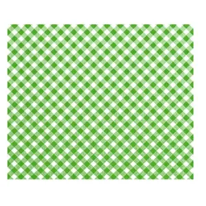 Decoupage szalvéta - Fehér-zöld négyzetek -  1 db (decoupage szalvéták)