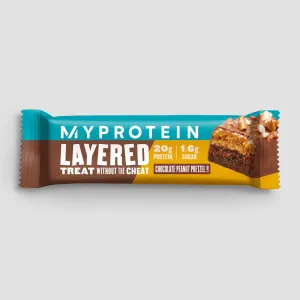 Layered Protein Bar szelet (minta) - Chocolate Peanut Pretzel - NEW