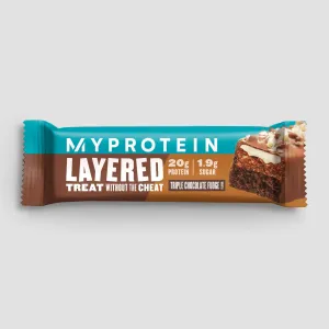 Layered Protein Bar szelet (minta) - Triple Chocolate Fudge