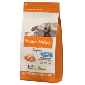 2kg Nature's Variety Original No Grain Medium Adult lazac száraz kutyatáp