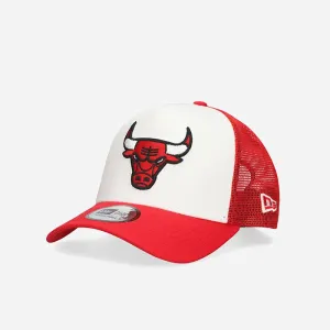 New Era Chicago Bulls Team A-Frame Trucker Siltes sapka Piros