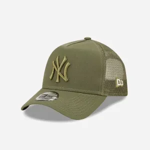 New Era New York Yankees Youth Tonal Mesh A-Frame Trucker Gyerek Siltes sapka Zöld