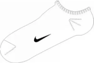 Zokni Nike Ankle Femme Blue SX1430-103