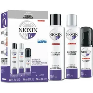 Nioxin Ajándékcsomag ritkuló normál és sűrű természetes és vegyileg kezelt hajra System 6 (Hair System Starter Kit 6)