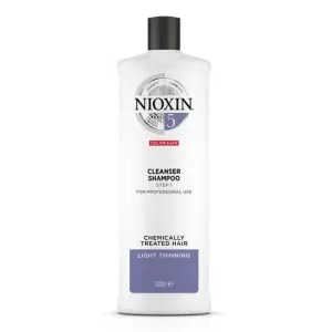 Nioxin Tisztító sampon normál és erős természetes és enyhén vékonyodó festett hajra System 5 (Shampoo Cleanser System 5) 1000 ml