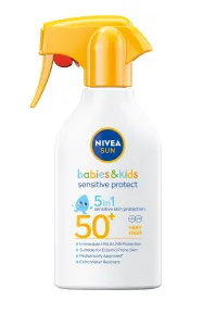 Nivea Gyermek fényvédő spray pumpával SPF 50+ Sun Kids Bulldog Sensitive 270 ml