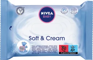 Nivea Nedves törlőkendők Soft & Cream Baby 20 db