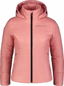 Női steppelt dzseki Nordblanc Pöfékel fekete rózsaszín NBWJL7541_DAR
