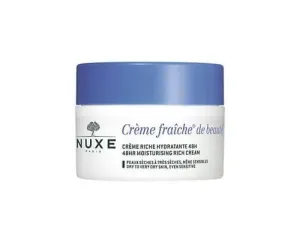 Nuxe Creme Fraiche De Beauté (48HR Moisture Rich Cream) hidratáló-tápláló krém száraz és nagyon száraz bőrre 30 ml