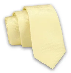 Férfi nyakkendő sárga színben