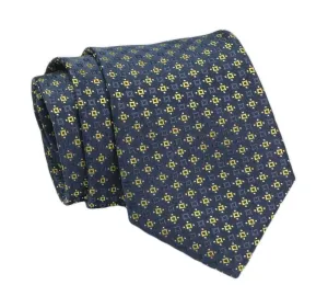 Mintás kék-sárga nyakkendő