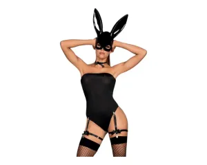 Obsessive OB7008 Sexy Bunny - nyuszilány jelmez (fekete) #622987
