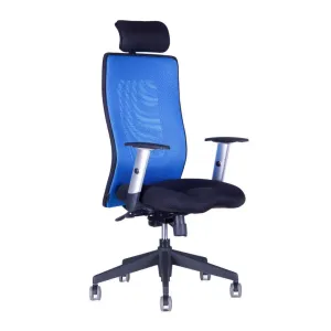 OfficePro Calypso Grand ergonomikus irodai szék Szín: kék, Fejtámla: fejtámlával együtt
