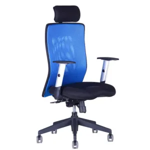 OfficePro Calypso XL ergonomikus irodai szék Szín: kék, Fejtámla: fejtámlával együtt