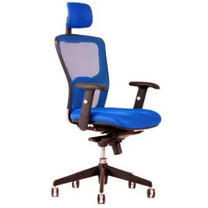 OfficePro Dike ergonomikus irodai szék Szín: kék, Fejtámla: fejtámlával együtt