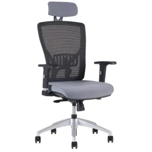 OfficePro Halia Mesh ergonomikus irodai szék Szín: szürke, Fejtámla: fejtámlával együtt