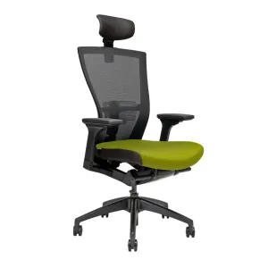 OfficePro Merens ergonomikus irodai szék Szín: zöld, Fejtámla: fejtámlával együtt