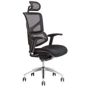 OfficePro Merope ergonomikus irodai szék Szín: fekete, Fejtámla: fejtámlával együtt