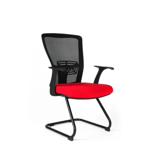 OfficePro Themis Meeting ergonomikus irodai tárgyalószék Szín: piros