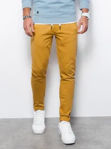Kényelmes mustár színű melegítő nadrág  P946