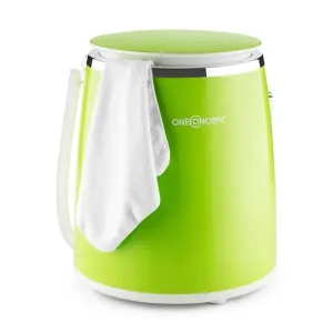 OneConcept Ecowash-Pico, zöld, mini mosógép, centrifuga funkció, 3,5 kg, 260 W