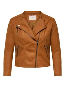 ONLY CARMAKOMA Női dzseki CARAVANA 15161651 Leather Brown XL