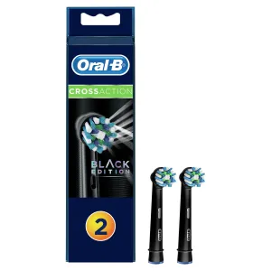 Oral B Csere fogkefe fej technológiával CleanMaximiser CrossAction Black 2 db