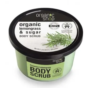 Organic Shop Cukros bőrradír Organic Lemongrass & Sugar (Body Scrub) 250 ml