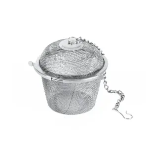Rozsdamentes acél szita - fűszeres logós teáskanna 6 cm - ORION