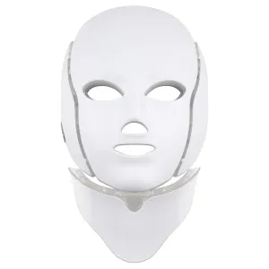 Palsar 7 Ápoló LED maszk arcra és nyakra fehér (LED Mask + Neck 7 Colors White)