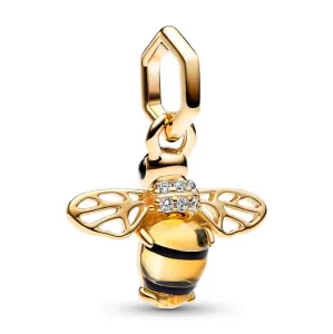 PANDORA aranyozott Szikrázó méhecske függő charm