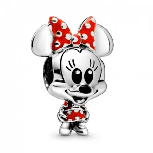 PANDORA Disney Minnie Egér pöttyös ruha és masni charm