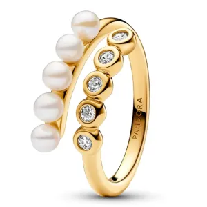 PANDORA aranyozott Timeless gyöngy gyűrű  gyűrű 163146C01 #1477438