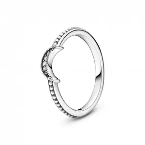 PANDORA Félhold gyöngyös gyűrű  gyűrű 199156C01 #1218308